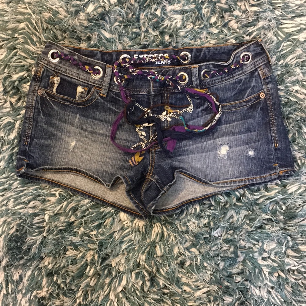Express Denim Shorts